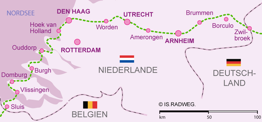 Europaradweg R1 Niederlande