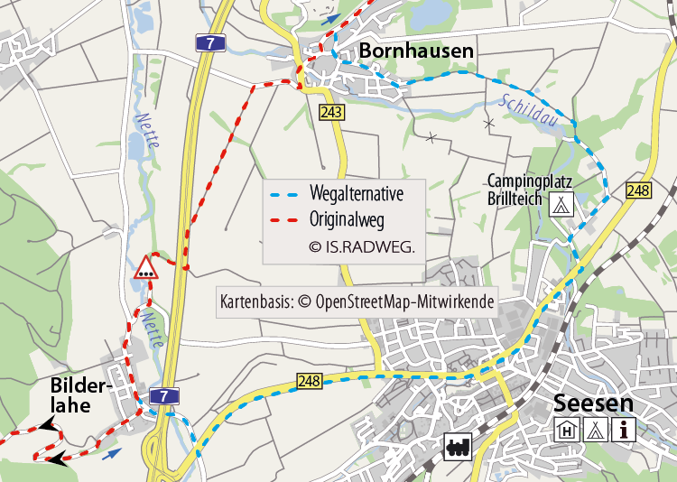 Europaradweg R1 in Deutschland - Niedersachsen