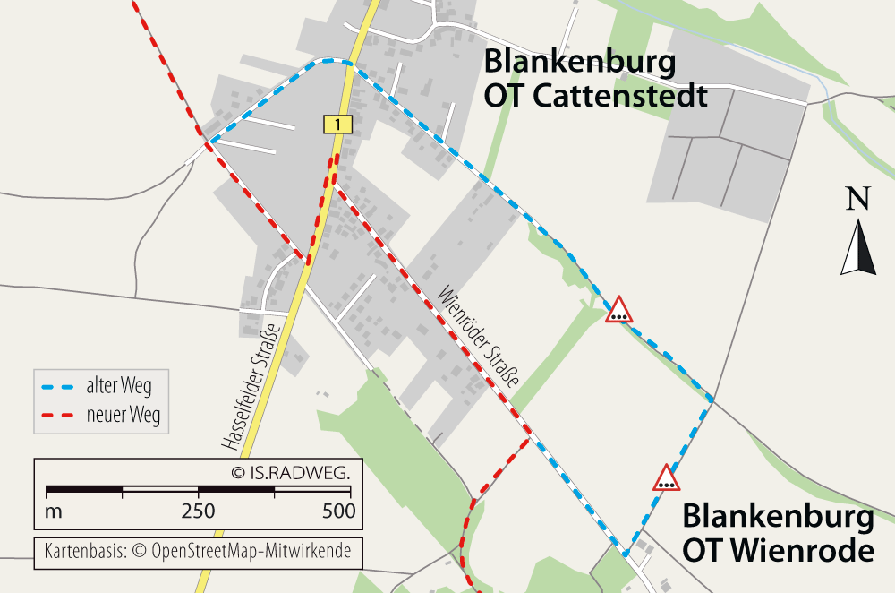 Europaradweg R1 in Deutschland - Sachsen-Anhalt