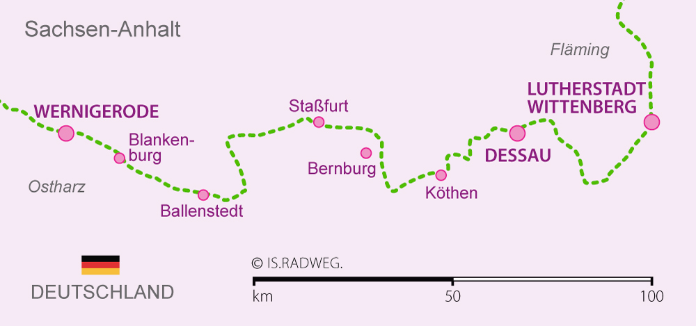 Europaradweg R1 in Deutschland - Nordrhein-Westfalen