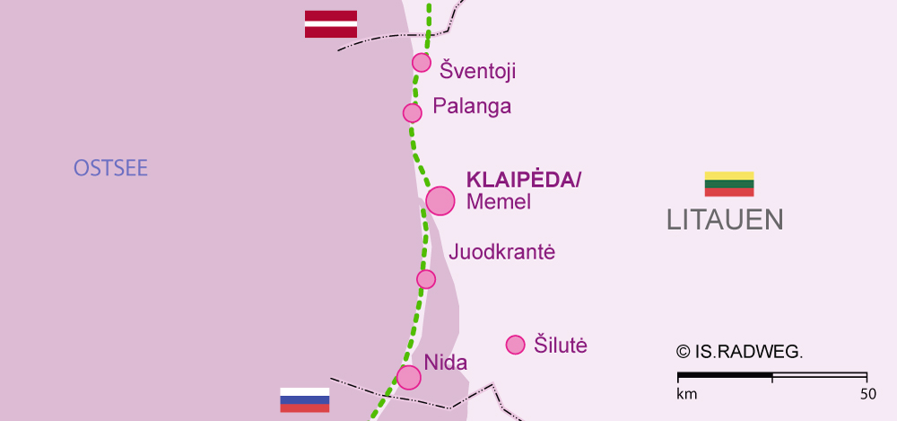 Europaradweg R1 Litauen