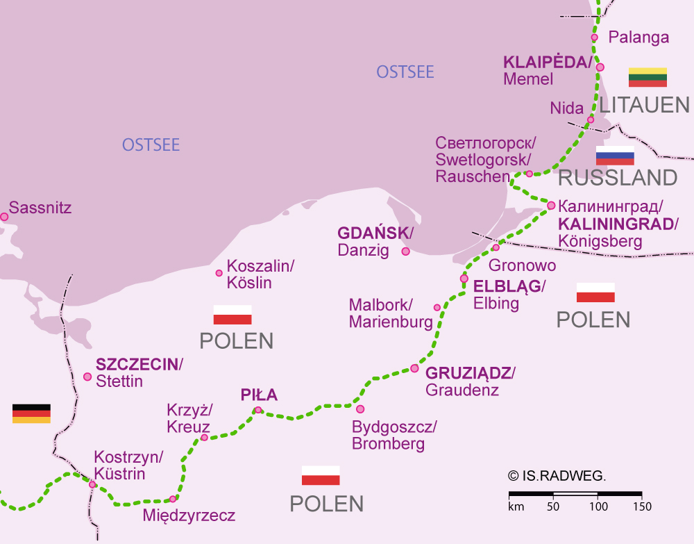 Europaradweg R1 Polen–Kaliningrad–Litauen Europaradweg R1 Polen–Kaliningrad–Litauen
