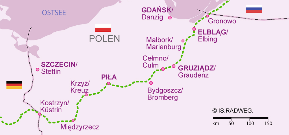 Europaradweg R1 Polen