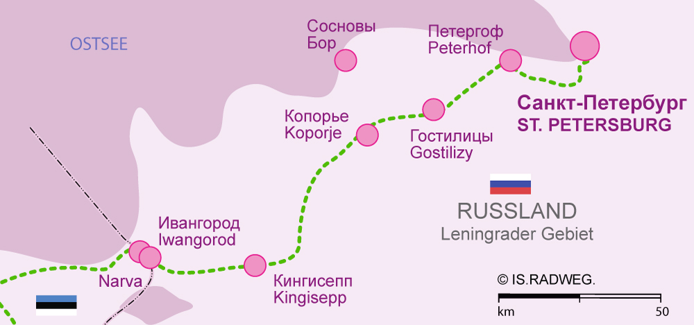 Euroroute R1 Russia - Leningrad Oblast