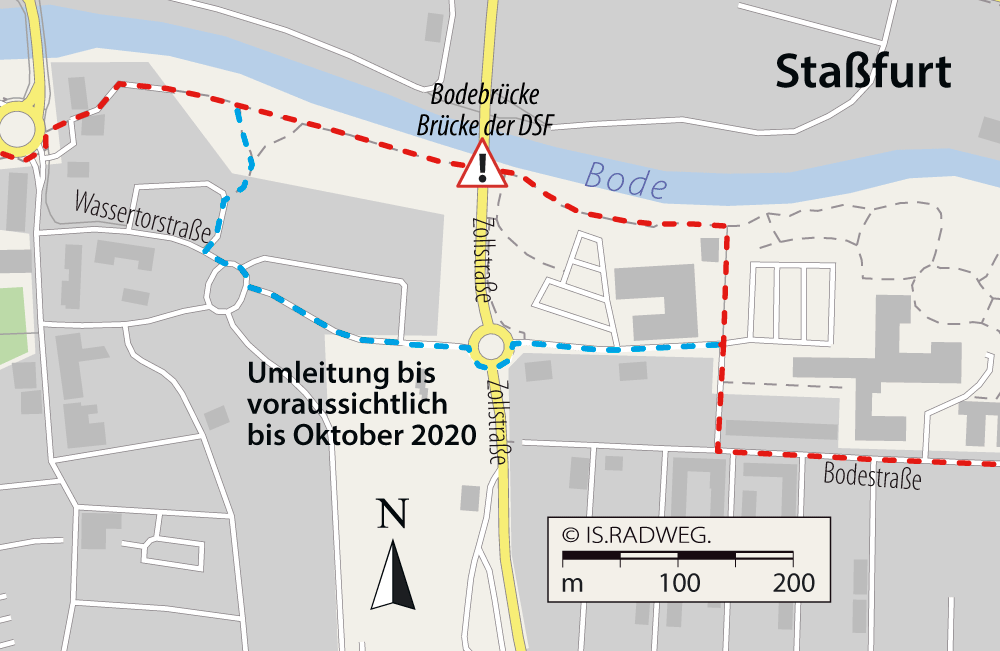 Europaradweg R1 in Deutschland - Sachsen-Anhalt